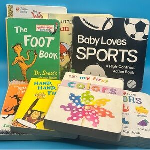 Dr. Seuss and more kids Board Book Bundle of 8